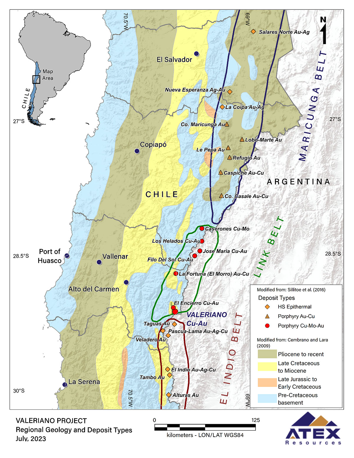 Figure 1. Regional Geology and Mineralization